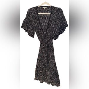 Max Studio Floral Patterned Wrap Dress